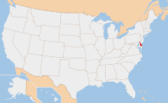 Delaware 지도