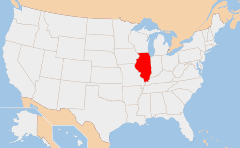 Illinois 지도