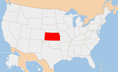 Kansas 지도