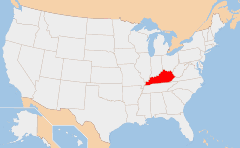 Kentucky 지도