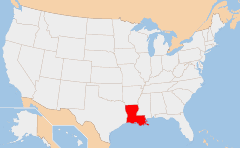 Louisiana 지도