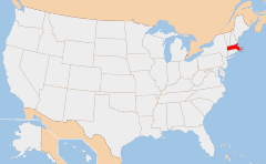 Massachusetts 지도