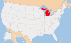 Michigan 지도