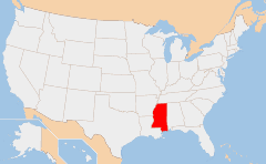 Mississippi 지도