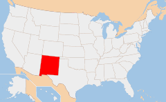 New Mexico 지도