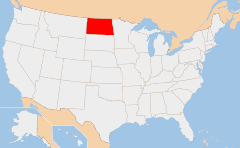 North Dakota 지도
