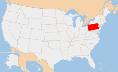 Pennsylvania 지도
