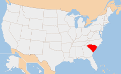 South Carolina 지도