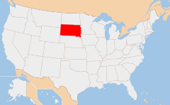 South Dakota 지도