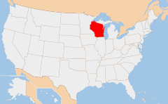 Wisconsin 지도